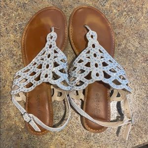 Silver strap sandals